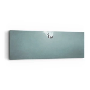 Cuadro sobre lienzo - Impresión de Imagen - En el abrazo del océano - 90x30 cm