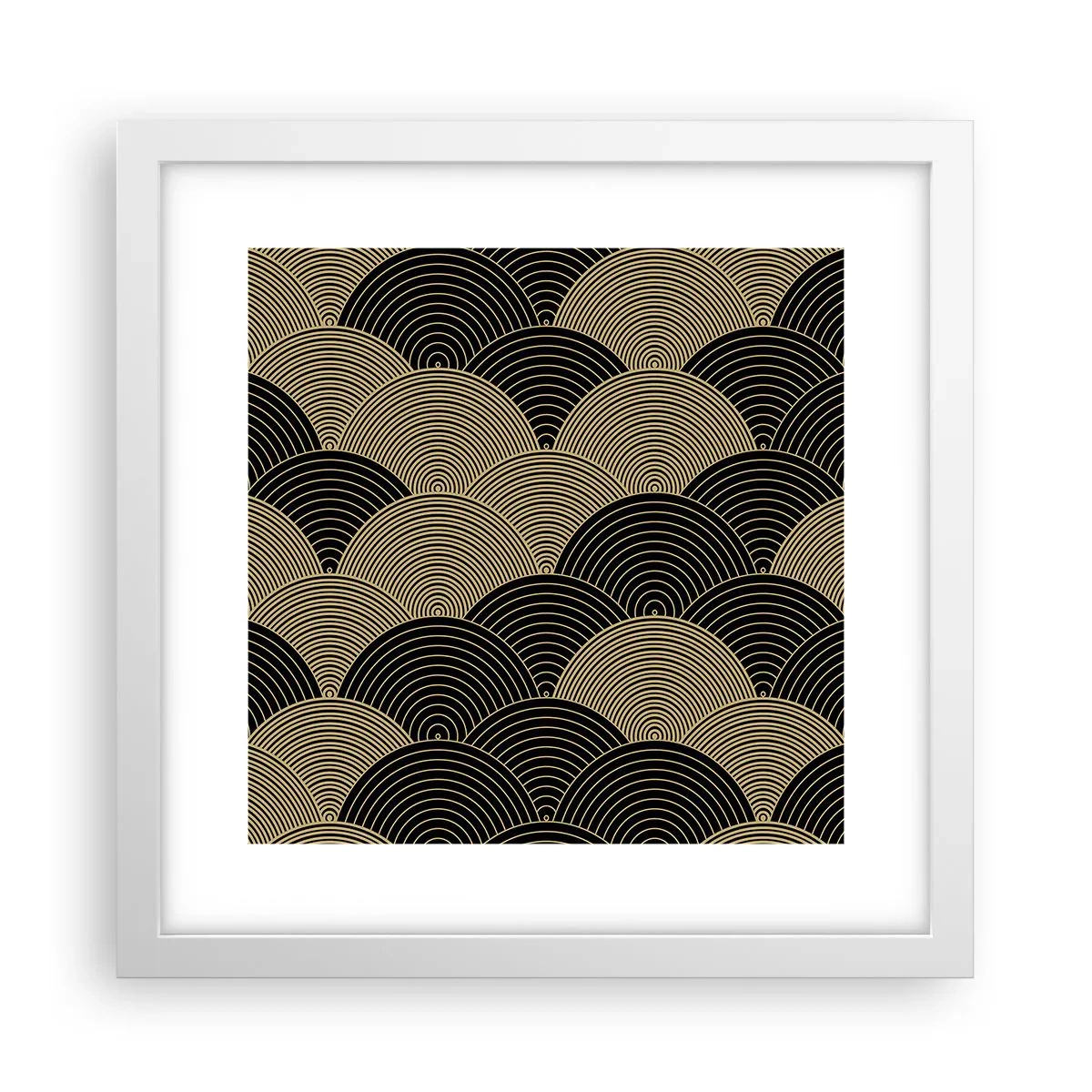 Póster en marco blanco - Multiplicación de la unidad - 30x30 cm