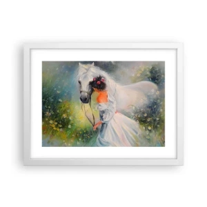 Póster en marco blanco - Como si de un hermoso sueño se tratara - 40x30 cm