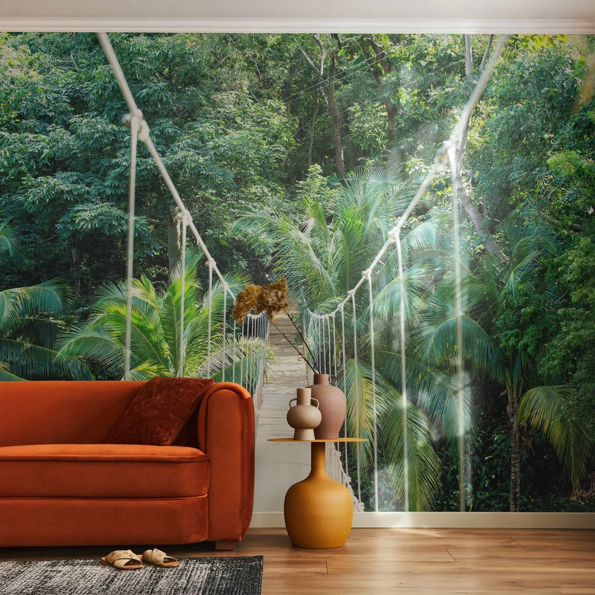 Fotomural Premium Canvas - ¡Bienvenido a la selva! - Paisaje, Selva, Honduras - 250x175 cm