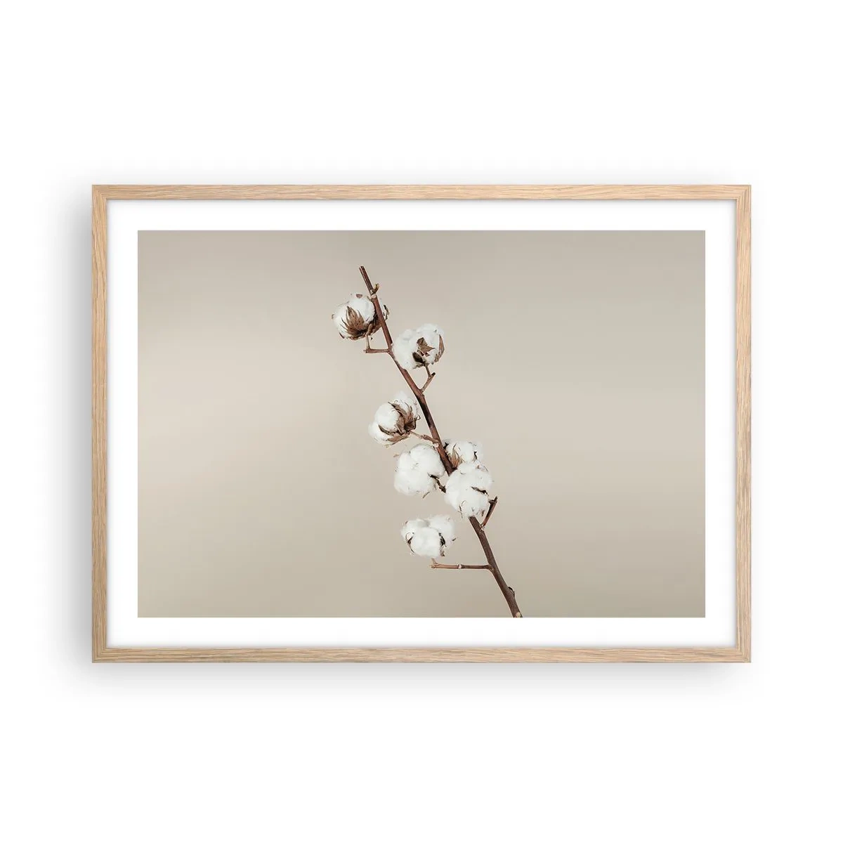 Póster en marco roble claro - En la fuente de la suavidad - 70x50 cm