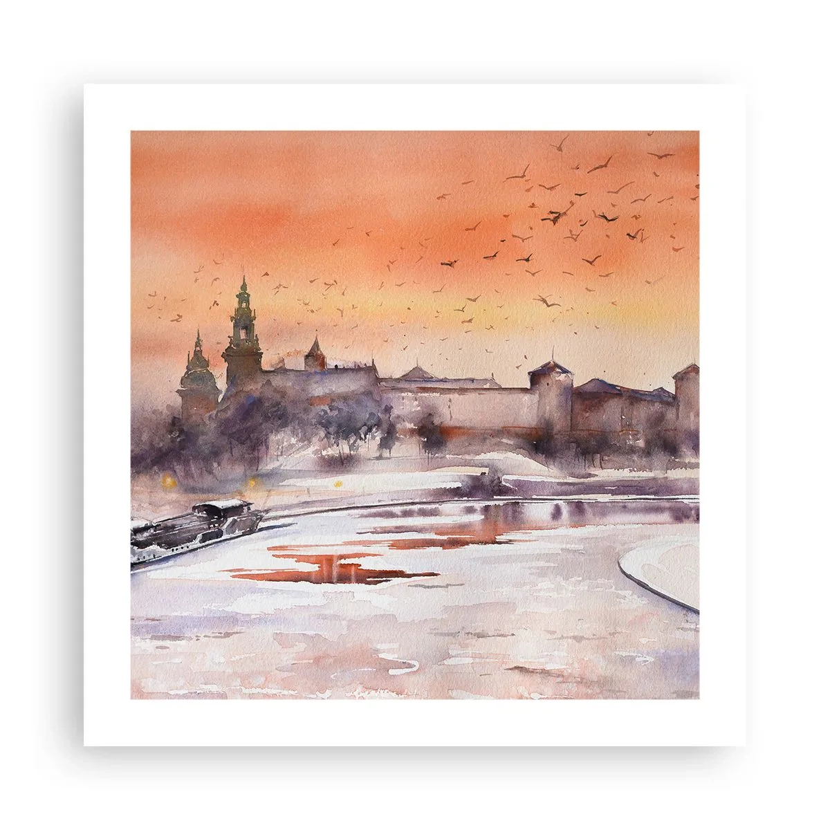 Póster - Atardecer real - 50x50 cm