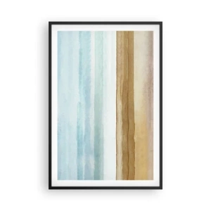 Póster en marco negro - Serenidad - 61x91 cm