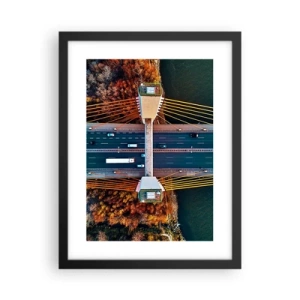 Póster en marco negro - Más allá de las aguas, más allá de los bosques - 30x40 cm