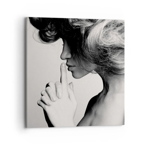 Cuadro sobre lienzo - Impresión de Imagen - Escucharme a mí misma - 70x70 cm