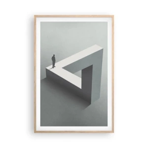 Póster en marco roble claro - Y, sin embargo, es posible - 61x91 cm