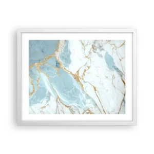 Póster en marco blanco - Riqueza en la piedra - 50x40 cm