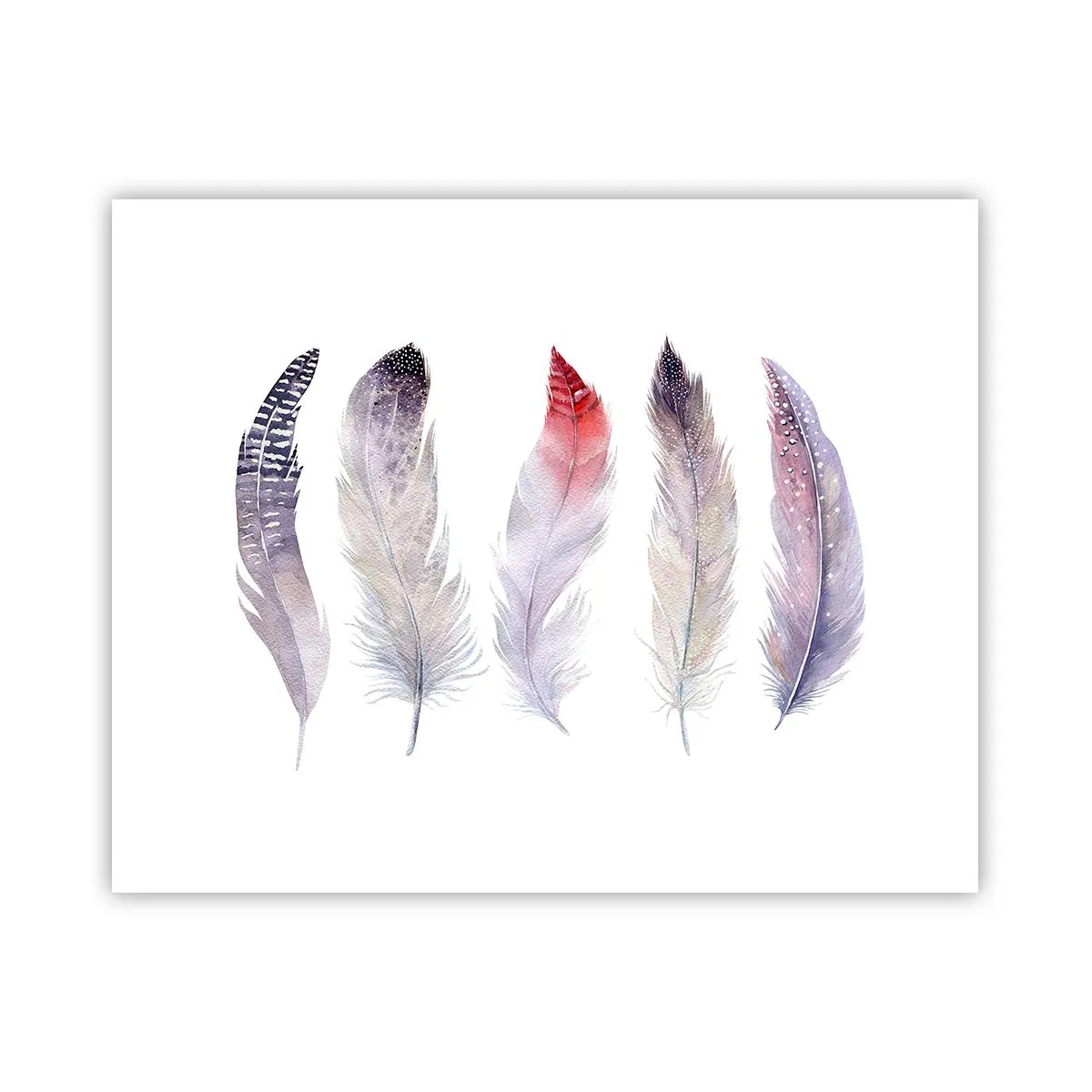 Póster - Suave como la niebla de muchos colores - 50x40 cm