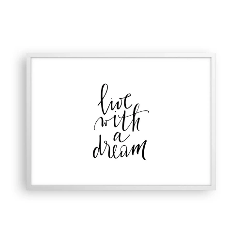 Póster en marco blanco - Por supuesto - 70x50 cm