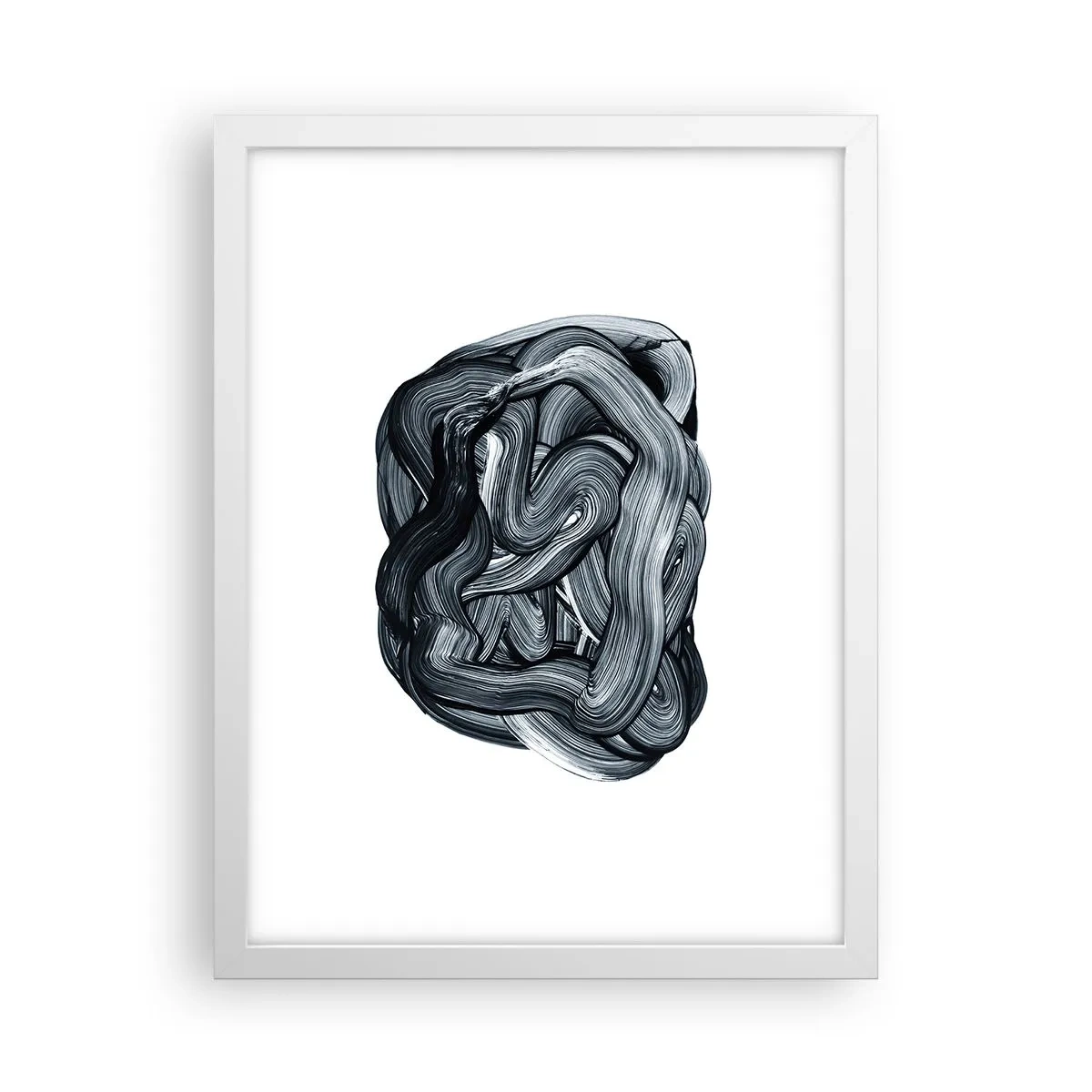 Póster en marco blanco - No es tan sencillo - 30x40 cm