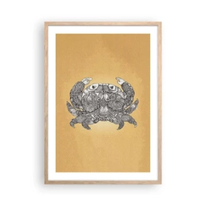 Póster en marco roble claro - Cuentos del Sr. Cangrejo - 50x70 cm