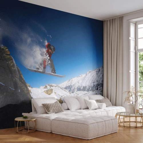 Fotomural personalizado Premium Sand - Y te convertiste en parte del lugar - Paisaje, Snowboarding, Deporte