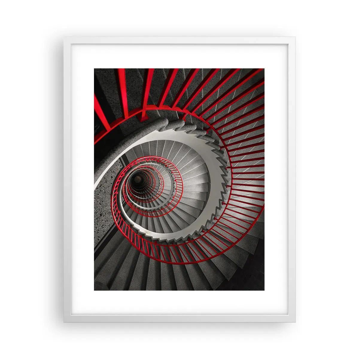 Póster en marco blanco - Juegos arquitectónicos - 40x50 cm