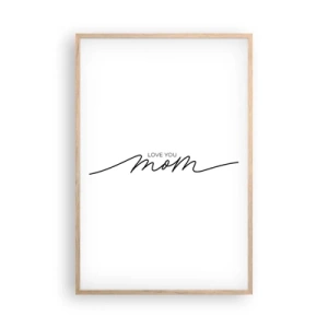 Póster en marco roble claro - Gran emoción - 61x91 cm