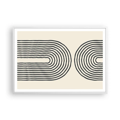 Póster en marco blanco - Próximamente... - 100x70 cm
