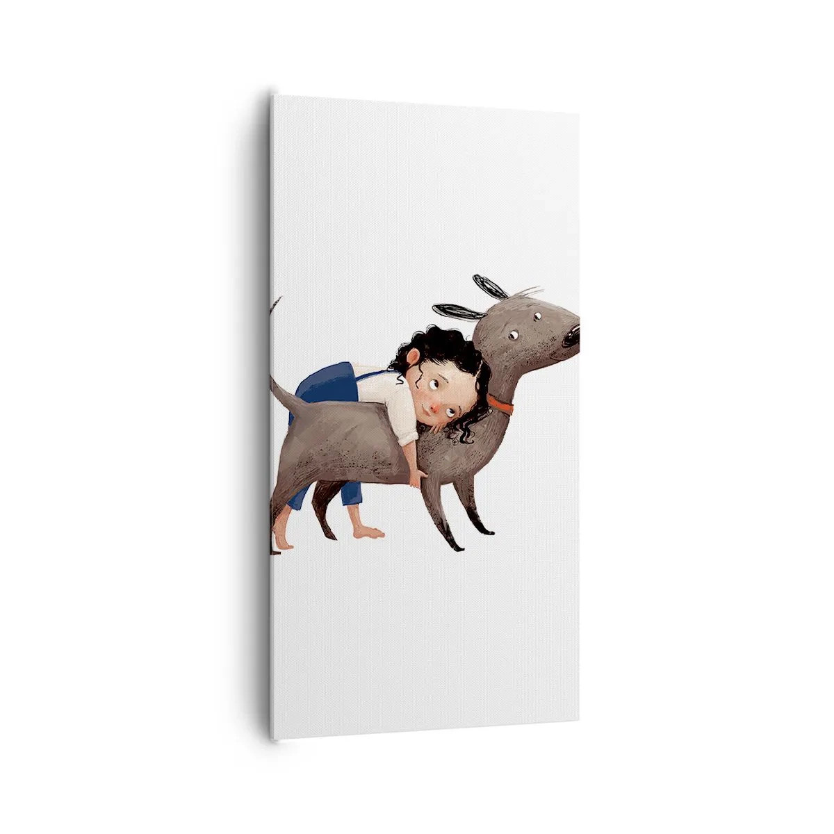 Cuadro sobre lienzo - Impresión de Imagen - Mejores amigos - 65x120 cm