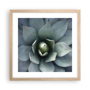 Póster en marco roble claro - Perfección natural - 40x40 cm