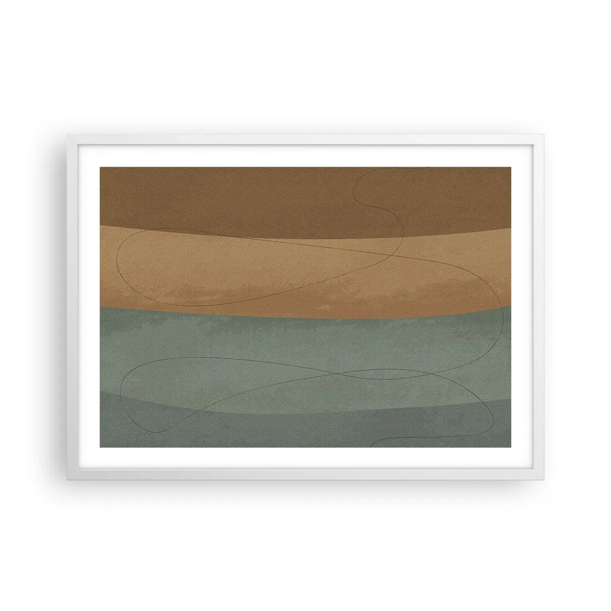 Póster en marco blanco - Composición horizontal - 70x50 cm