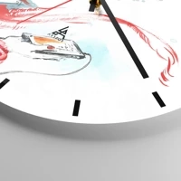 Esfera sin numeración, con rayas