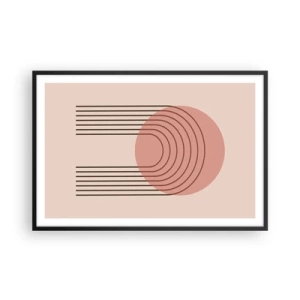 Póster en marco negro - Atracción irresistible - 91x61 cm