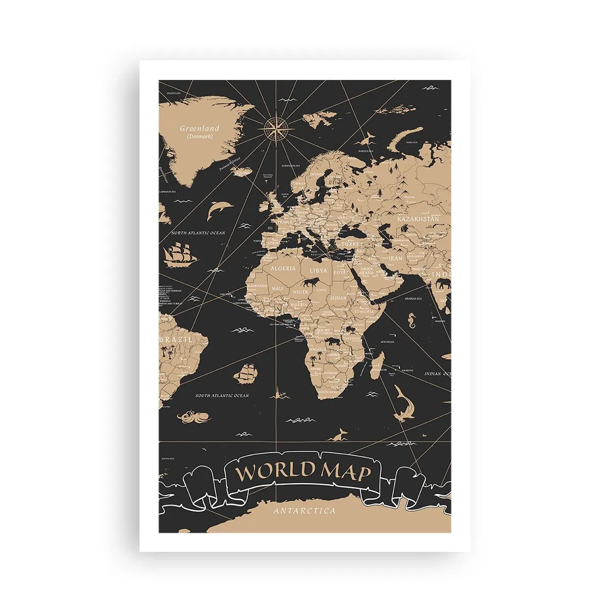 Póster - Las fronteras de mi mundo - 61x91 cm