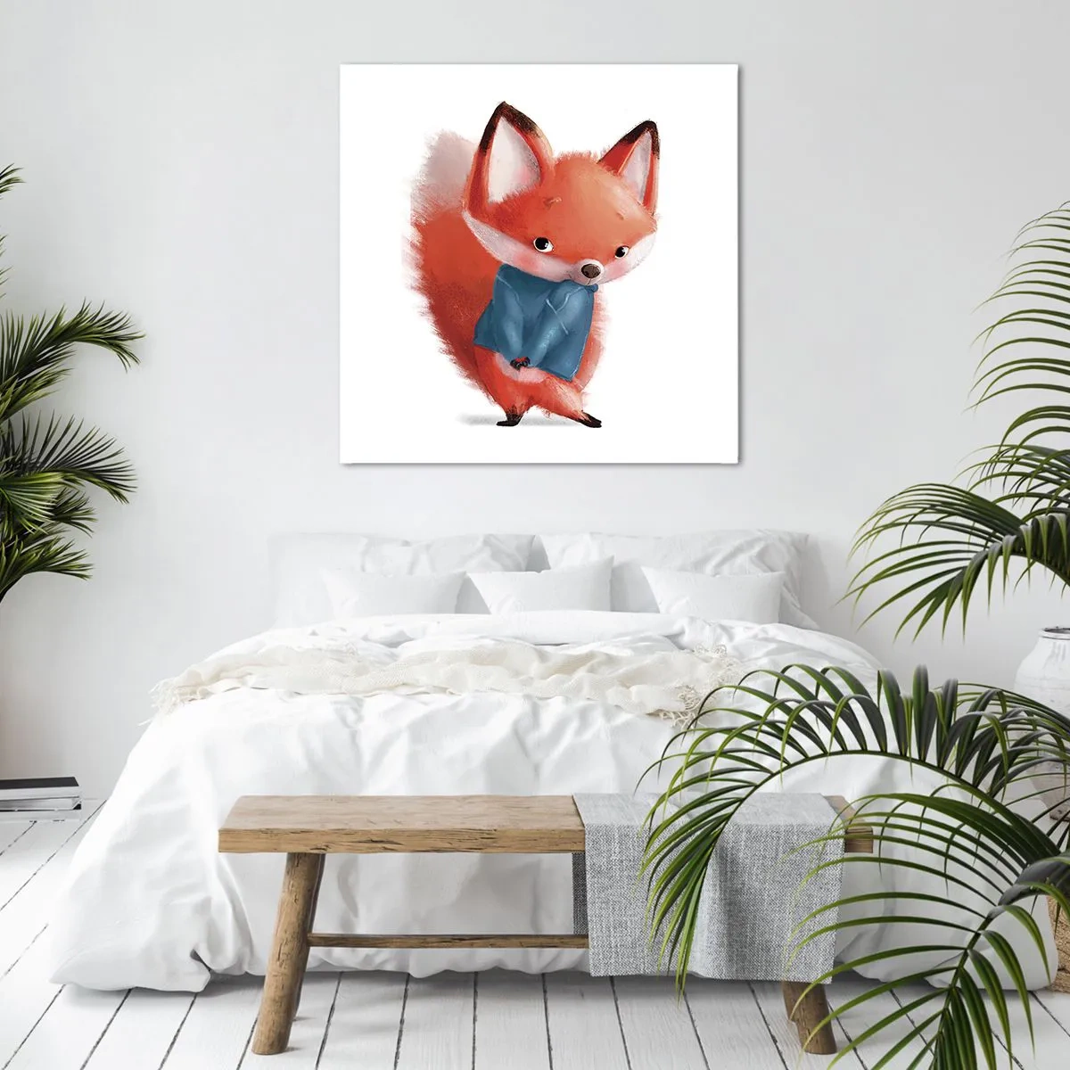 Cuadro sobre lienzo - Impresión de Imagen - ¿Me veo bien con esto? - 70x70 cm