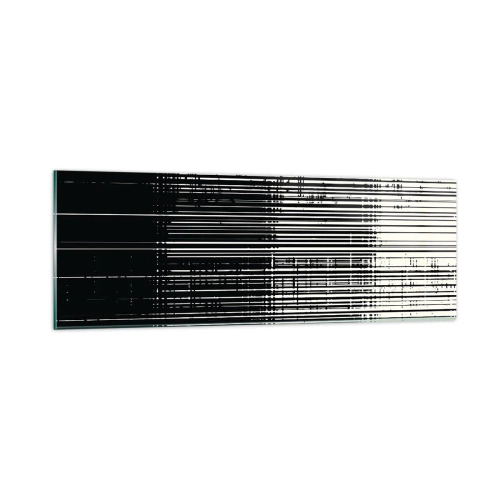 Cuadro sobre vidrio - Impresiones sobre Vidrio - Ondas y vibraciones - 90x30 cm