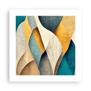 Póster - Ritmo y ondulación - 40x40 cm