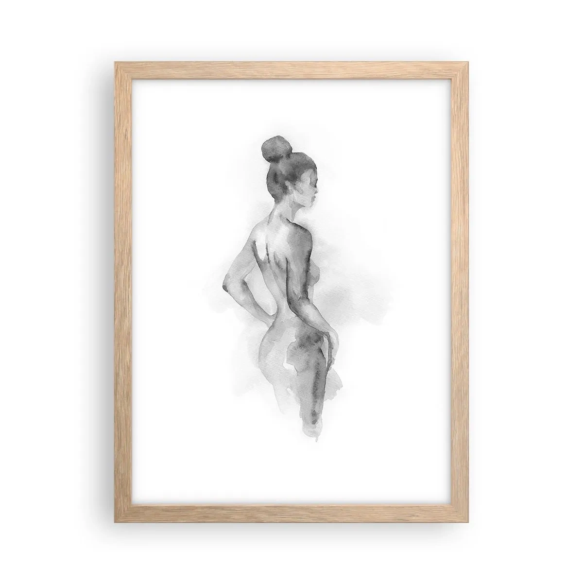 Póster en marco roble claro - Tan hermosa como la pintura - 30x40 cm