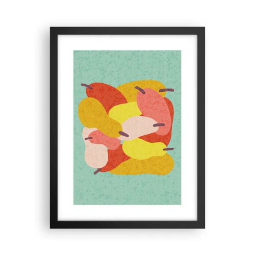 Póster en marco negro - Saborear el sol del verano - 30x40 cm