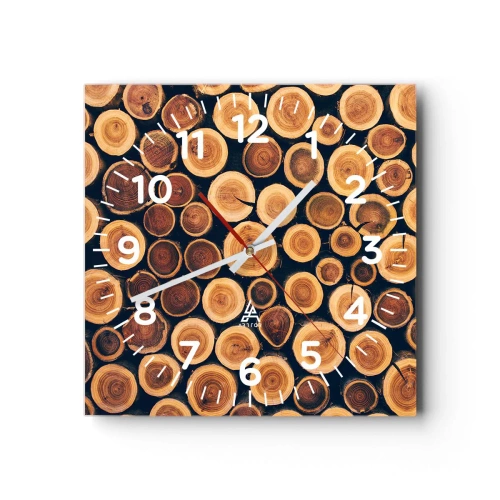 Reloj de pared - Reloj de vidrio - ¿Qué edad tengo? - 40x40 cm