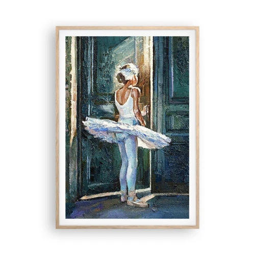 Póster en marco roble claro - Antes del espectáculo - 70x100 cm