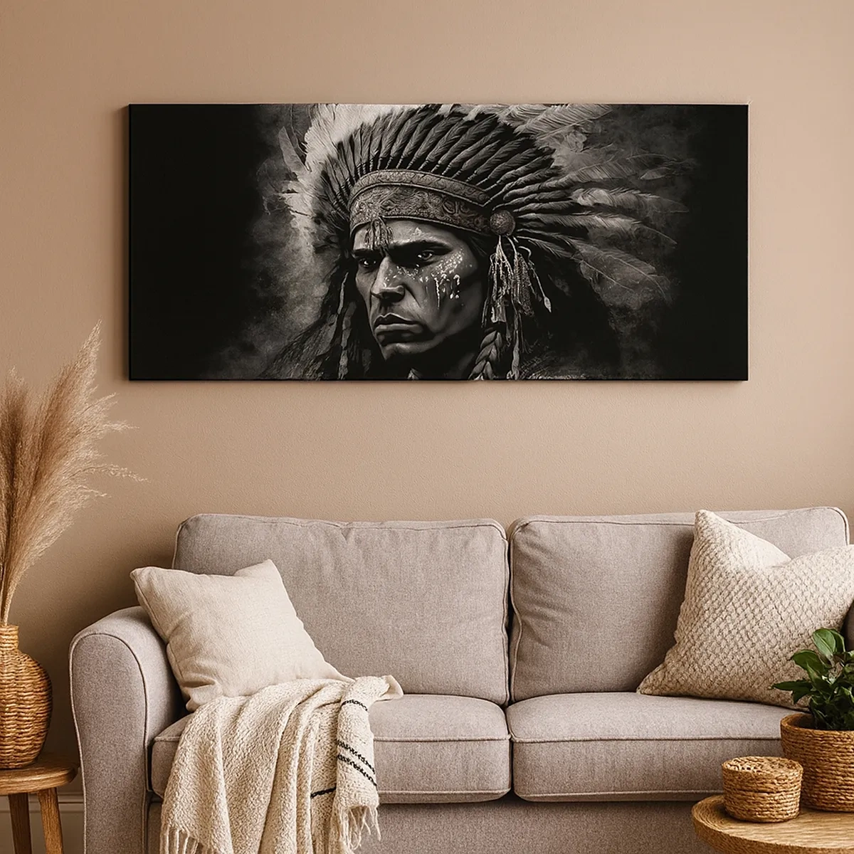 Cuadro sobre lienzo - Impresión de Imagen - Líder y guerrero - 30x30 cm