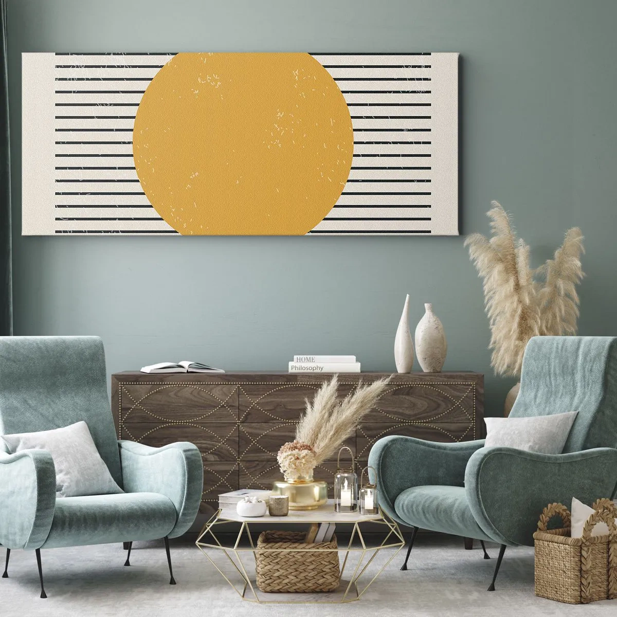 Cuadro sobre lienzo - Impresión de Imagen - El poder de la sencillez - 100x40 cm
