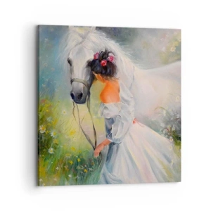 Cuadro sobre lienzo - Impresión de Imagen - Como si de un hermoso sueño se tratara - 70x70 cm