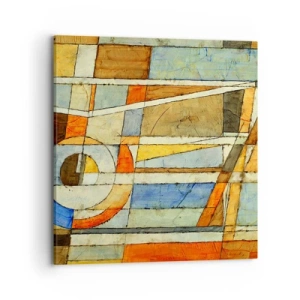 Cuadro sobre lienzo - Impresión de Imagen - Cubismo en una obra - 70x70 cm