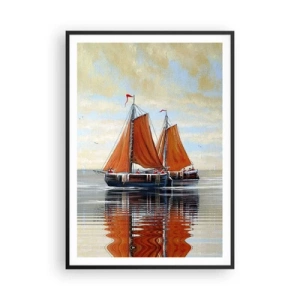 Póster en marco negro - Navega, marinero.... - 70x100 cm