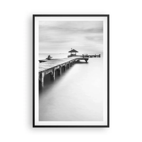 Póster en marco negro - Lejos - 61x91 cm