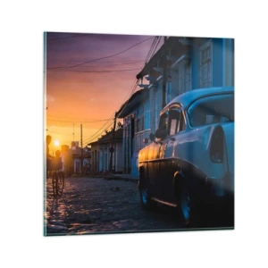 Cuadro sobre vidrio - Impresiones sobre Vidrio - Aquí el tiempo se ralentiza - 70x70 cm