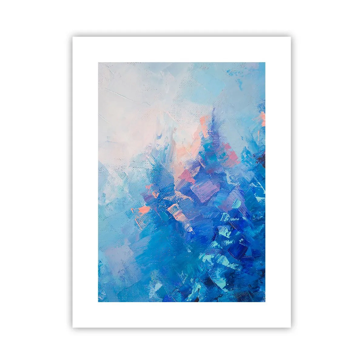 Póster - Abstracción invernal - 30x40 cm