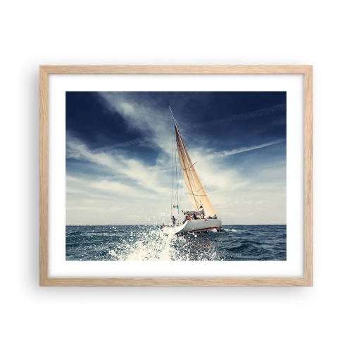 Póster en marco roble claro - ¡No nos alcanzarán! - 50x40 cm