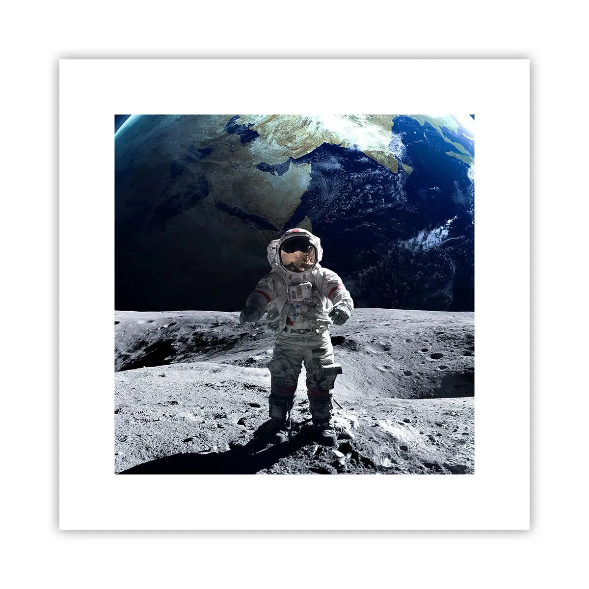 Póster - Saludos desde la Luna - 30x30 cm