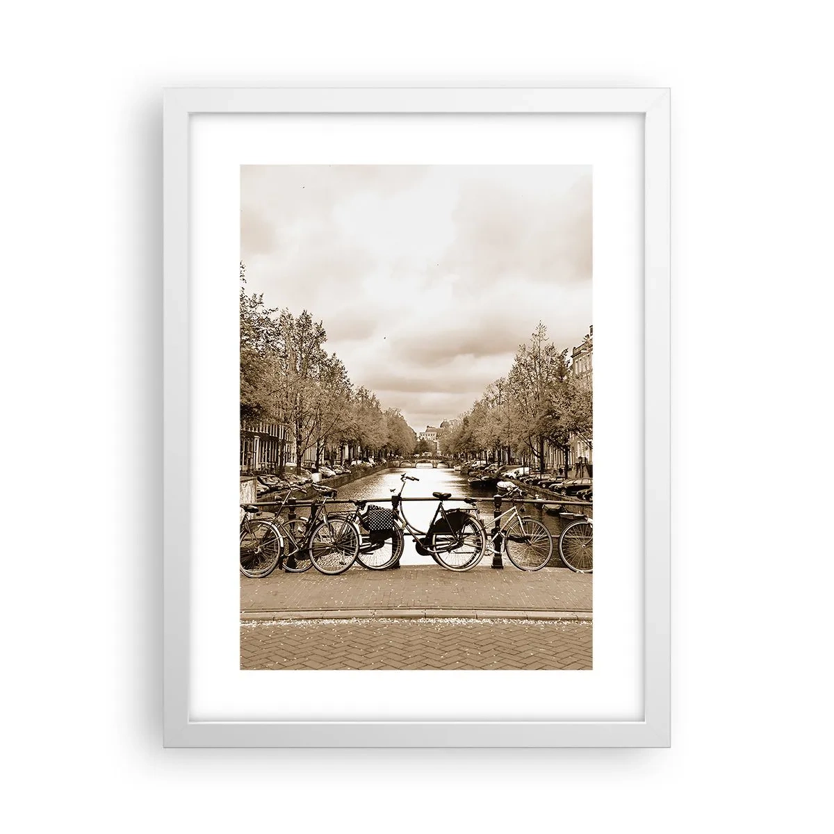 Póster en marco blanco - Holanda solo hay una - 30x40 cm