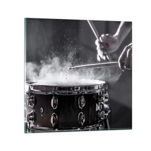 Cuadro sobre vidrio - Impresiones sobre Vidrio - El pulso de la música - 40x40 cm