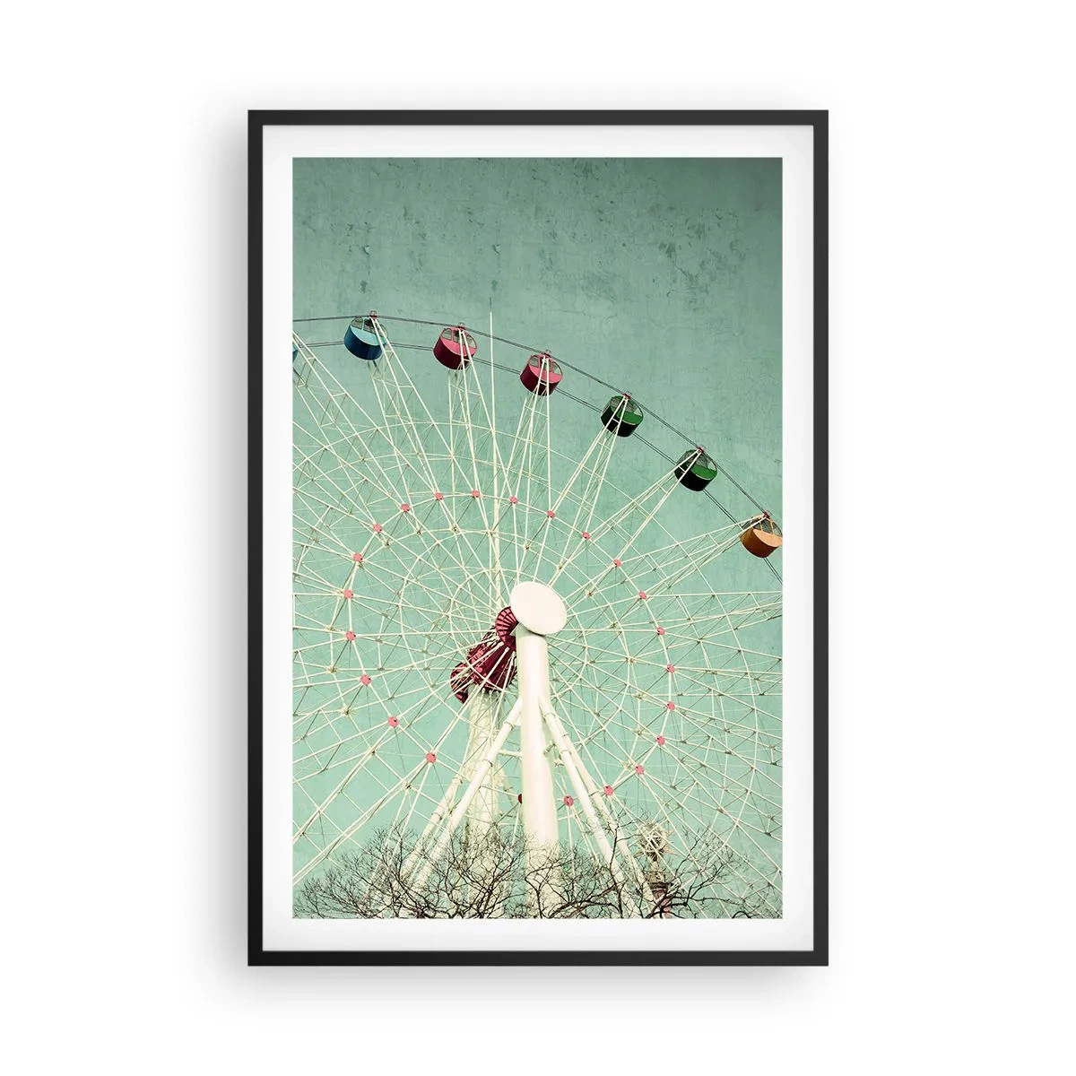 Póster en marco negro - Te invitamos a jugar - 61x91 cm