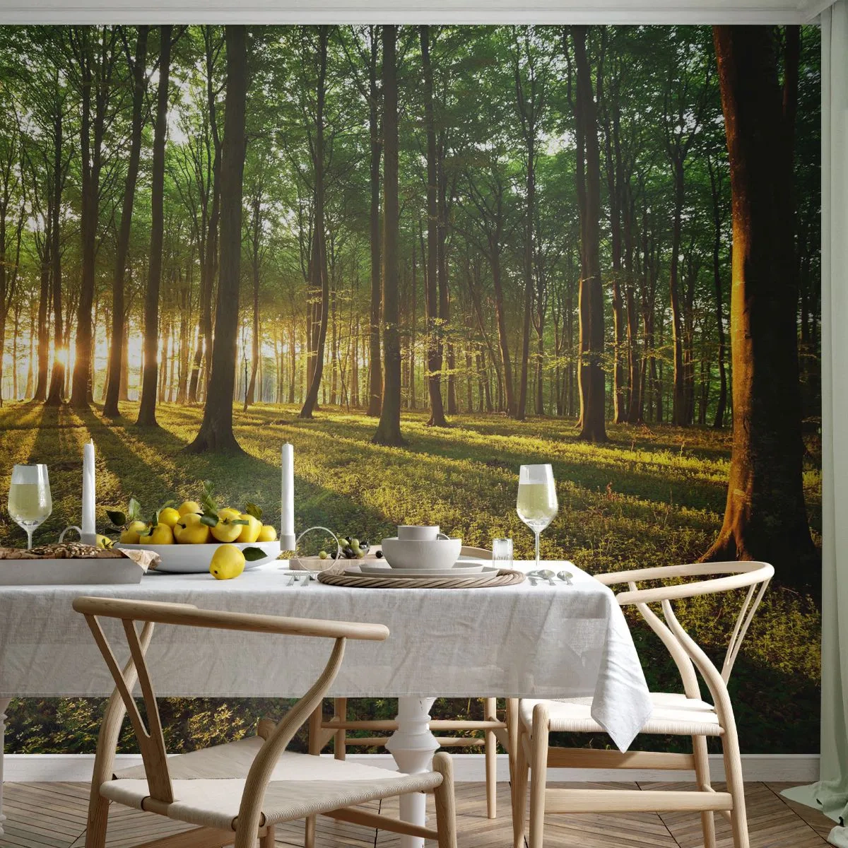 Fotomural Autadhesivo Deluxe Sticker - Una fotografía de todos los manantiales - Paisaje, Bosque, Naturaleza - 200x140 cm