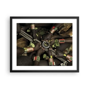 Póster en marco negro - Estamos juntos - 50x40 cm