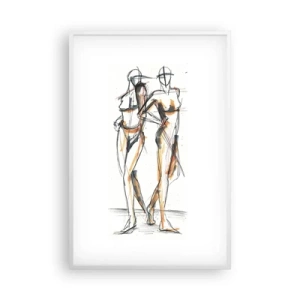 Póster en marco blanco - Un estudio sobre el encanto - 61x91 cm