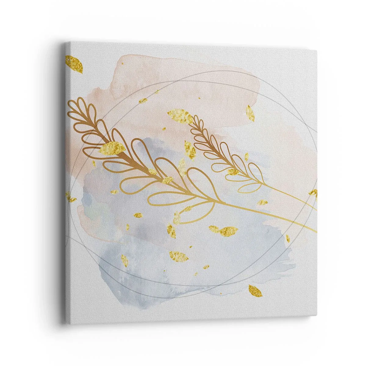 Cuadro sobre lienzo - Impresión de Imagen - Ráfaga dorada - 40x40 cm