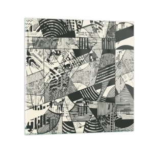 Cuadro sobre vidrio - Impresiones sobre Vidrio - La dinámica del presente - 30x30 cm